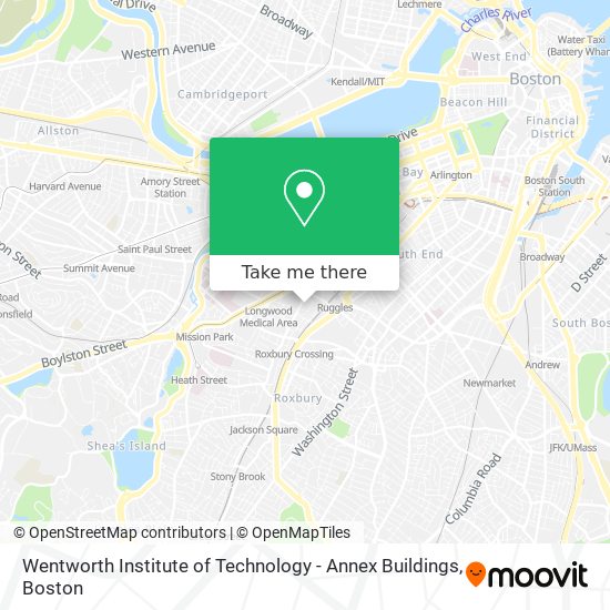 Wentworth Institute of Technology - Annex Buildings map