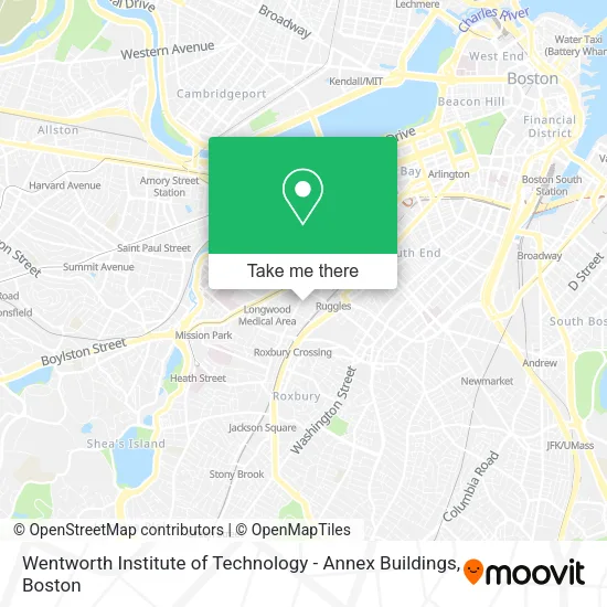 Mapa de Wentworth Institute of Technology - Annex Buildings