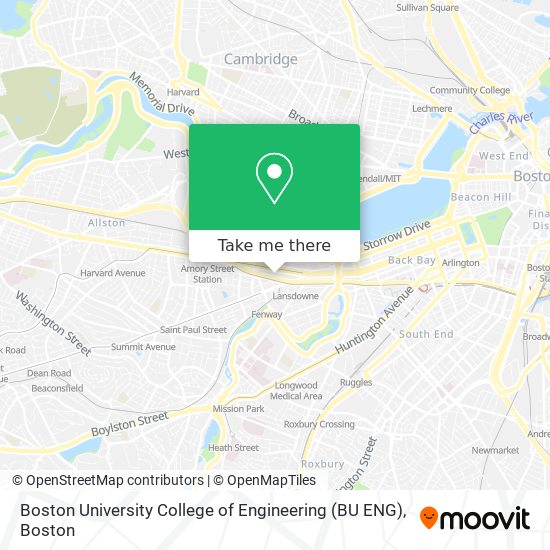 Boston University College of Engineering (BU ENG) map