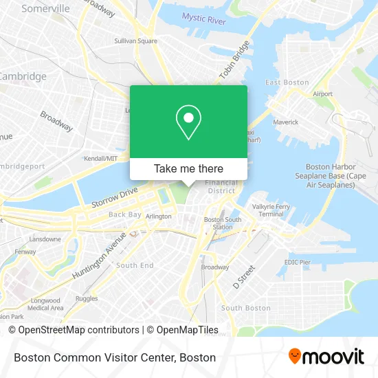 Boston Common Visitor Center map