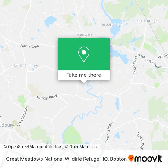 Mapa de Great Meadows National Wildlife Refuge HQ