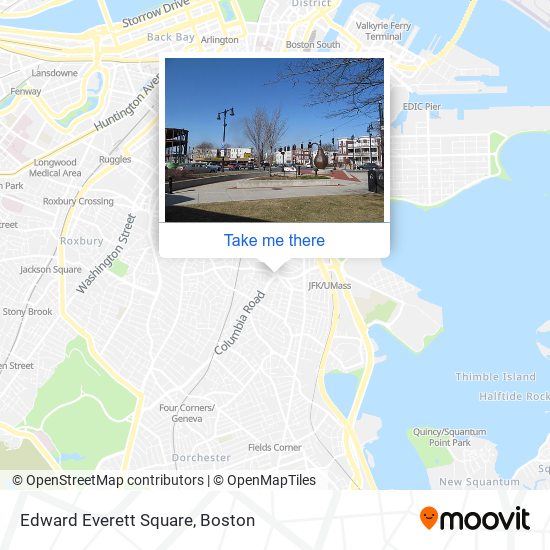 Mapa de Edward Everett Square