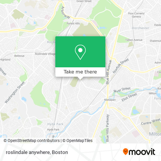 roslindale anywhere map