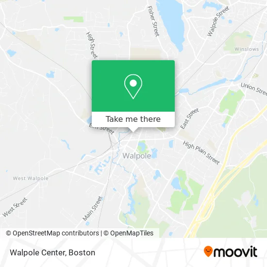 Walpole Center map