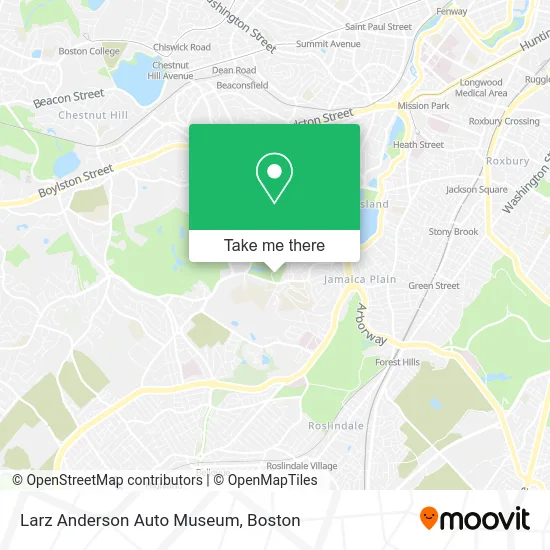 Larz Anderson Auto Museum map