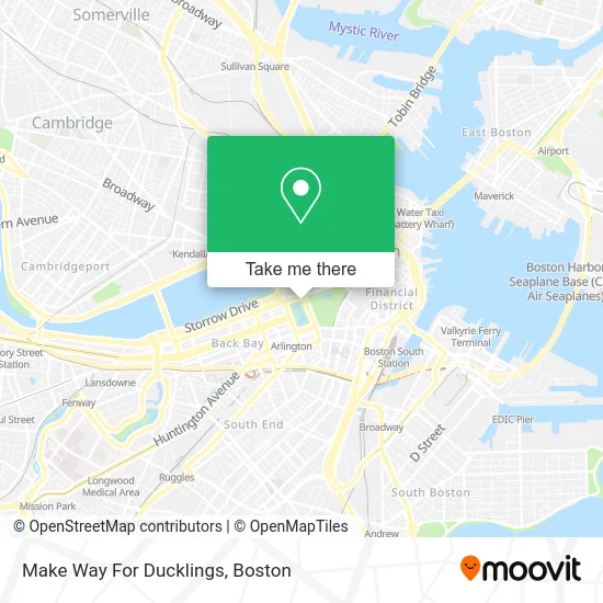 Make Way For Ducklings map