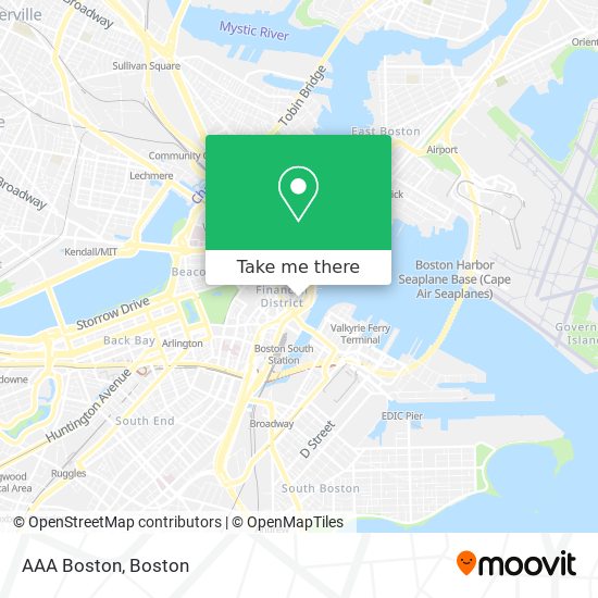 Mapa de AAA Boston