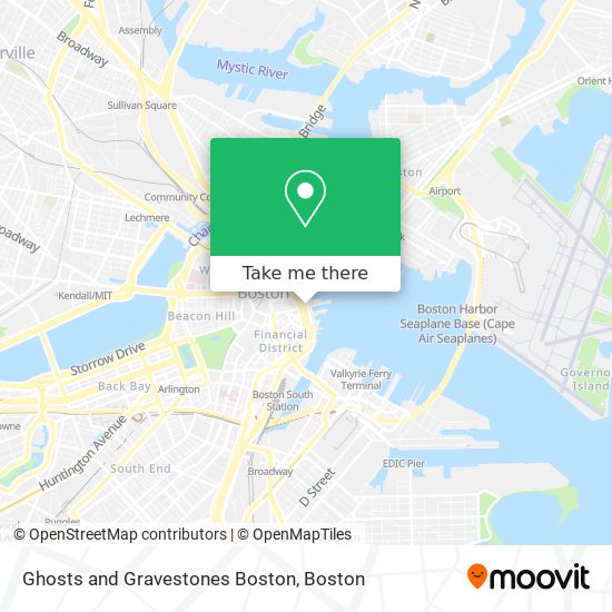 Mapa de Ghosts and Gravestones Boston