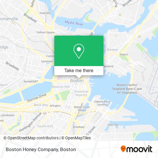 Mapa de Boston Honey Company