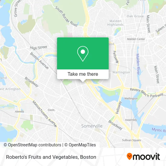 Roberto's Fruits and Vegetables map