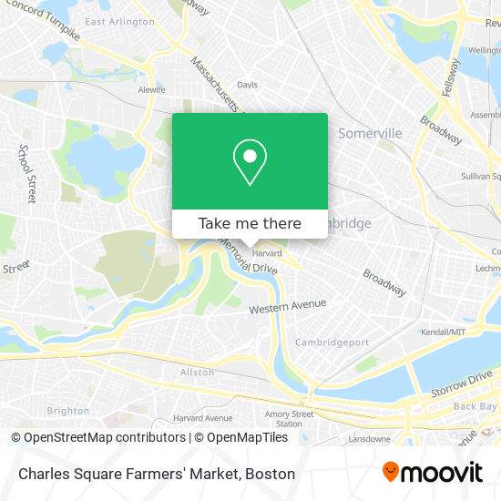 Charles Square Farmers' Market map