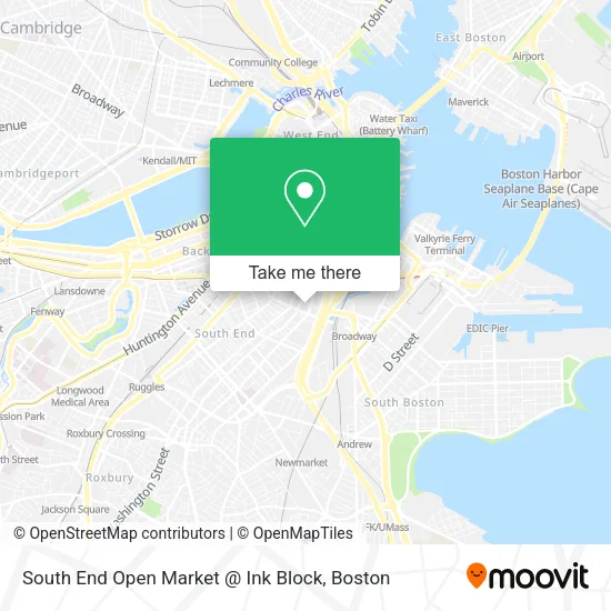 South End Open Market @ Ink Block map