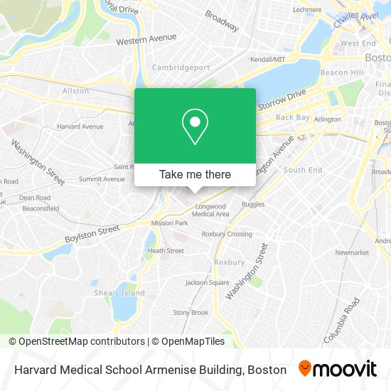 Harvard Medical School Armenise Building map