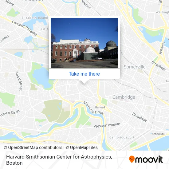 Mapa de Harvard-Smithsonian Center for Astrophysics