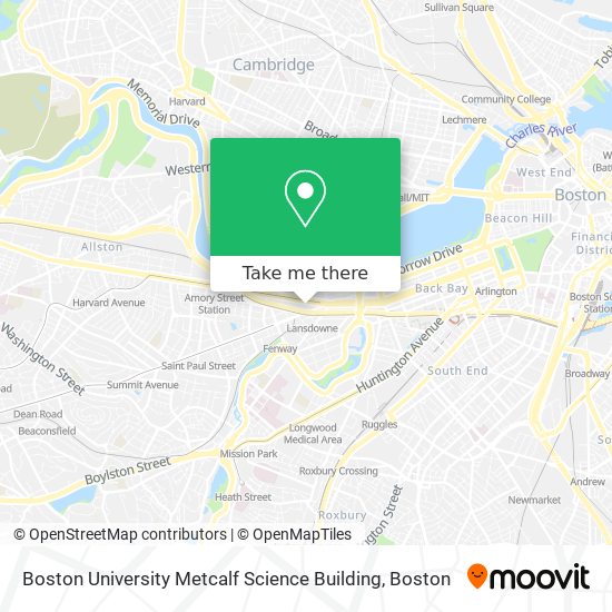 Boston University Metcalf Science Building map