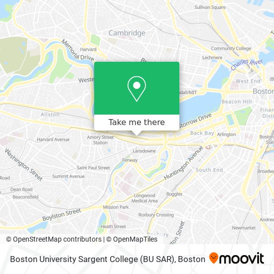 Mapa de Boston University Sargent College (BU SAR)