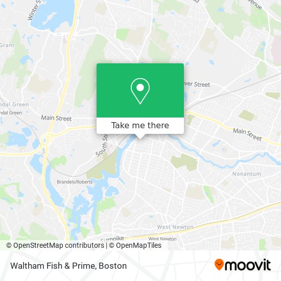 Waltham Fish & Prime map