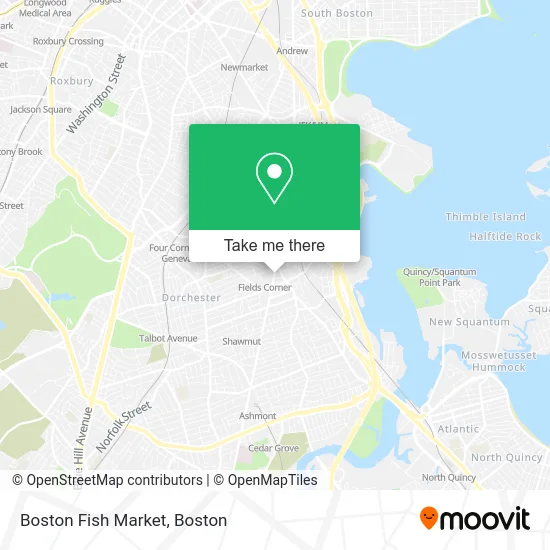 Boston Fish Market map
