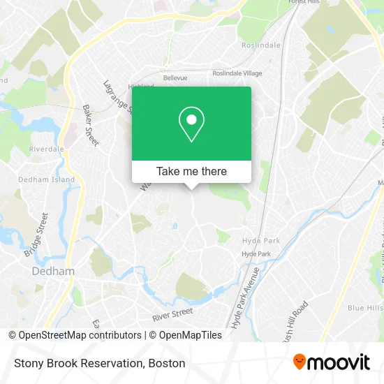 Mapa de Stony Brook Reservation