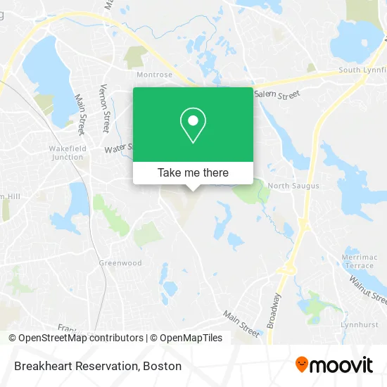 Breakheart Reservation map