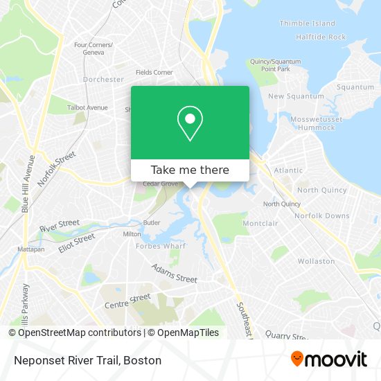 Neponset River Trail map