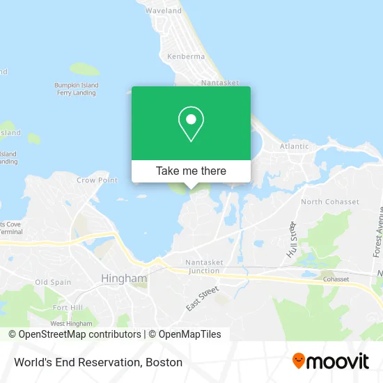 World's End Reservation map