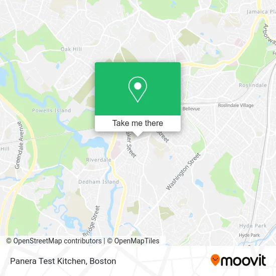 Panera Test Kitchen map