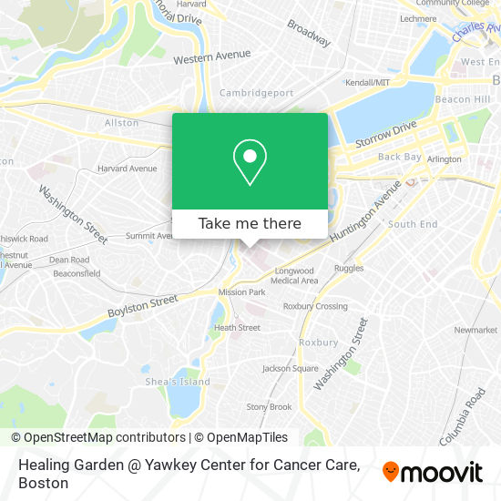 Mapa de Healing Garden @ Yawkey Center for Cancer Care