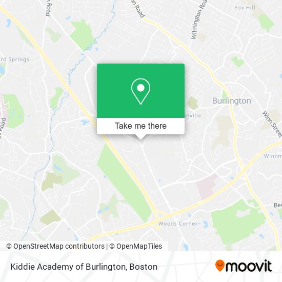 Mapa de Kiddie Academy of Burlington