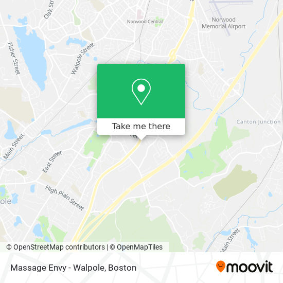 Mapa de Massage Envy - Walpole