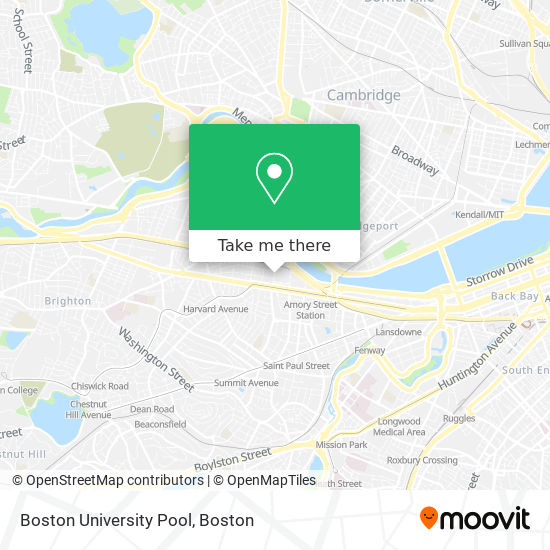 Mapa de Boston University Pool