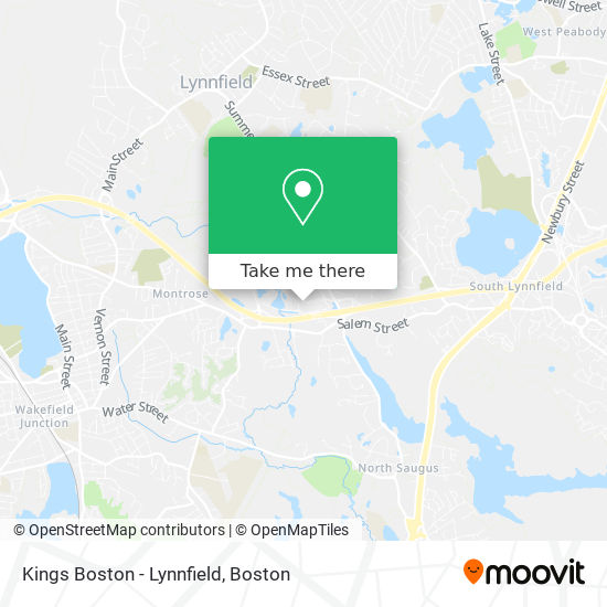 Kings Boston - Lynnfield map