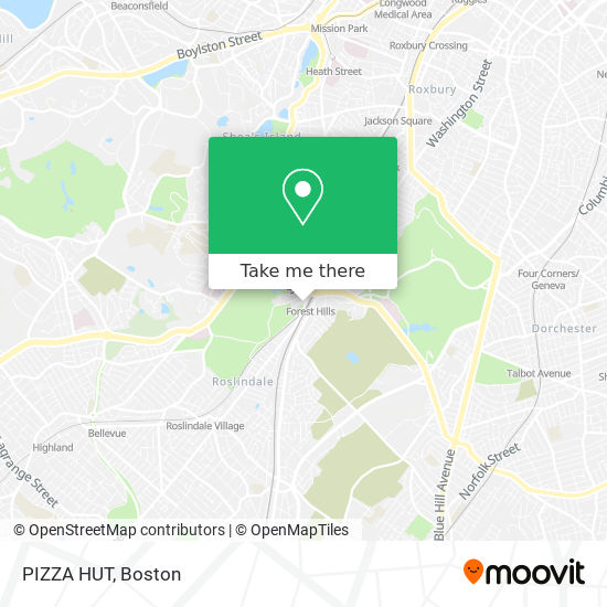 PIZZA HUT map