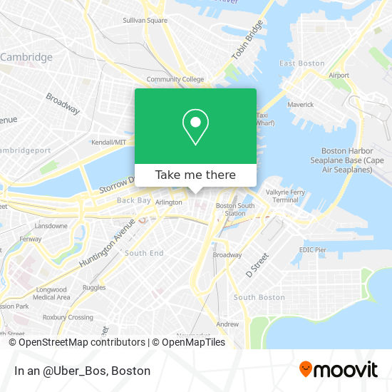 In an @Uber_Bos map