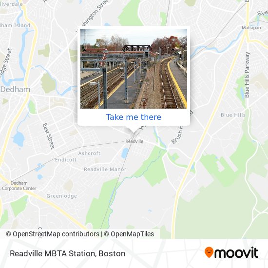 Readville MBTA Station map