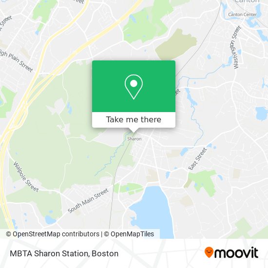 Mapa de MBTA Sharon Station