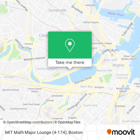 Mapa de MIT Math Major Lounge (4-174)