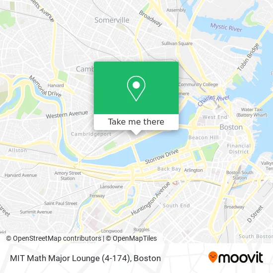 Mapa de MIT Math Major Lounge (4-174)
