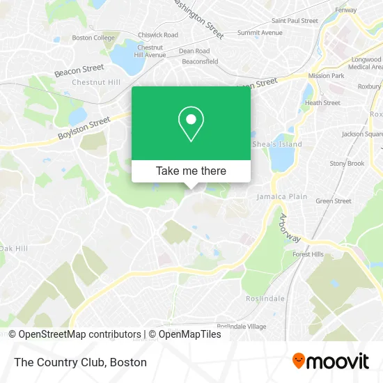 The Country Club map