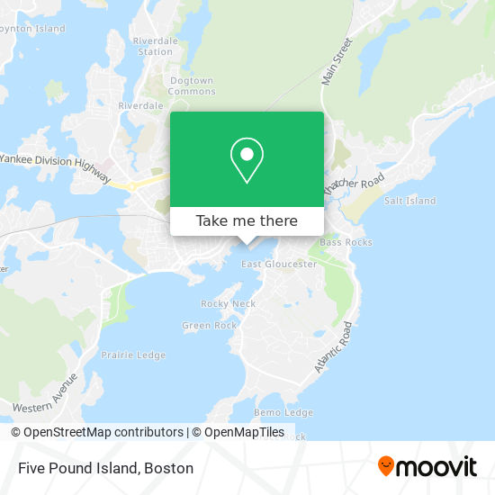 Mapa de Five Pound Island