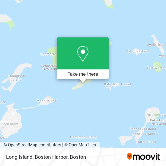 Long Island, Boston Harbor map