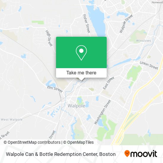 Mapa de Walpole Can & Bottle Redemption Center