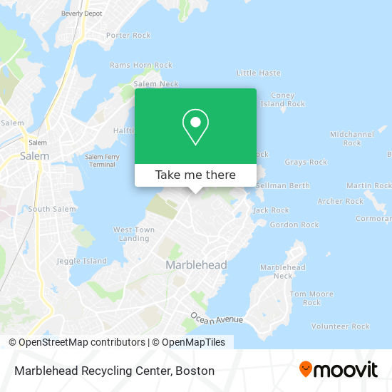 Marblehead Recycling Center map
