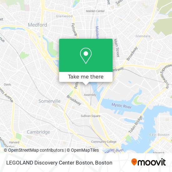 LEGOLAND Discovery Center Boston map