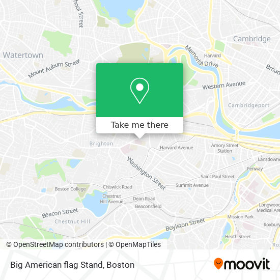 Mapa de Big American flag Stand