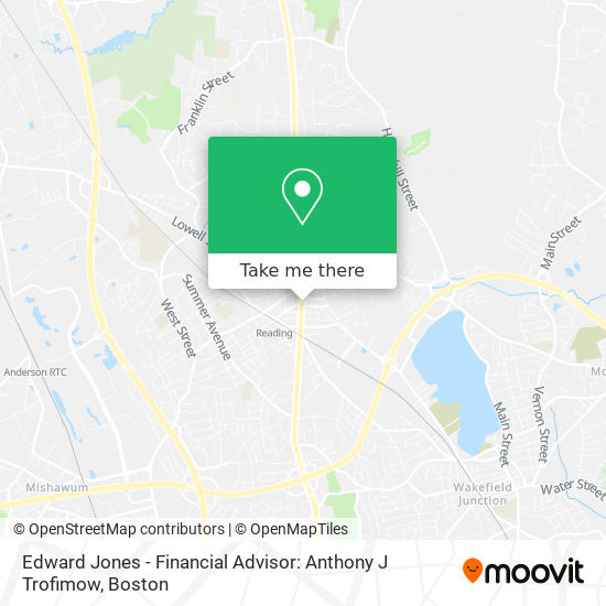 Mapa de Edward Jones - Financial Advisor: Anthony J Trofimow