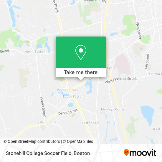 Stonehill College Soccer Field map