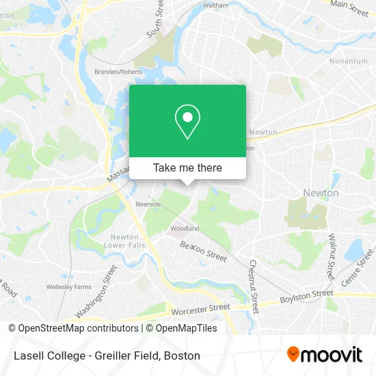 Lasell College - Greiller Field map