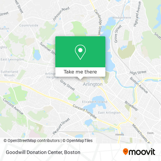 Mapa de Goodwill Donation Center