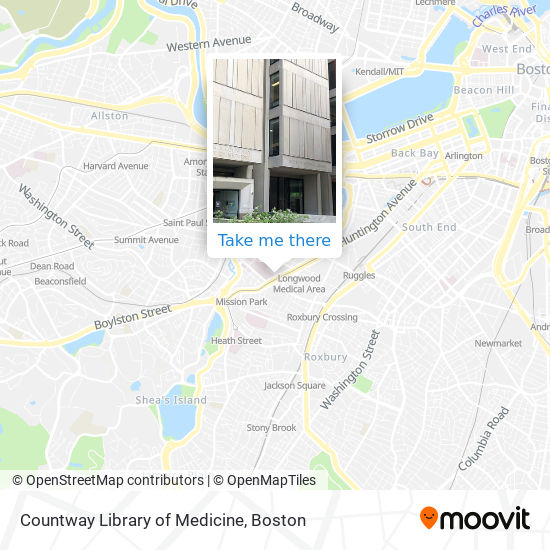 Mapa de Countway Library of Medicine